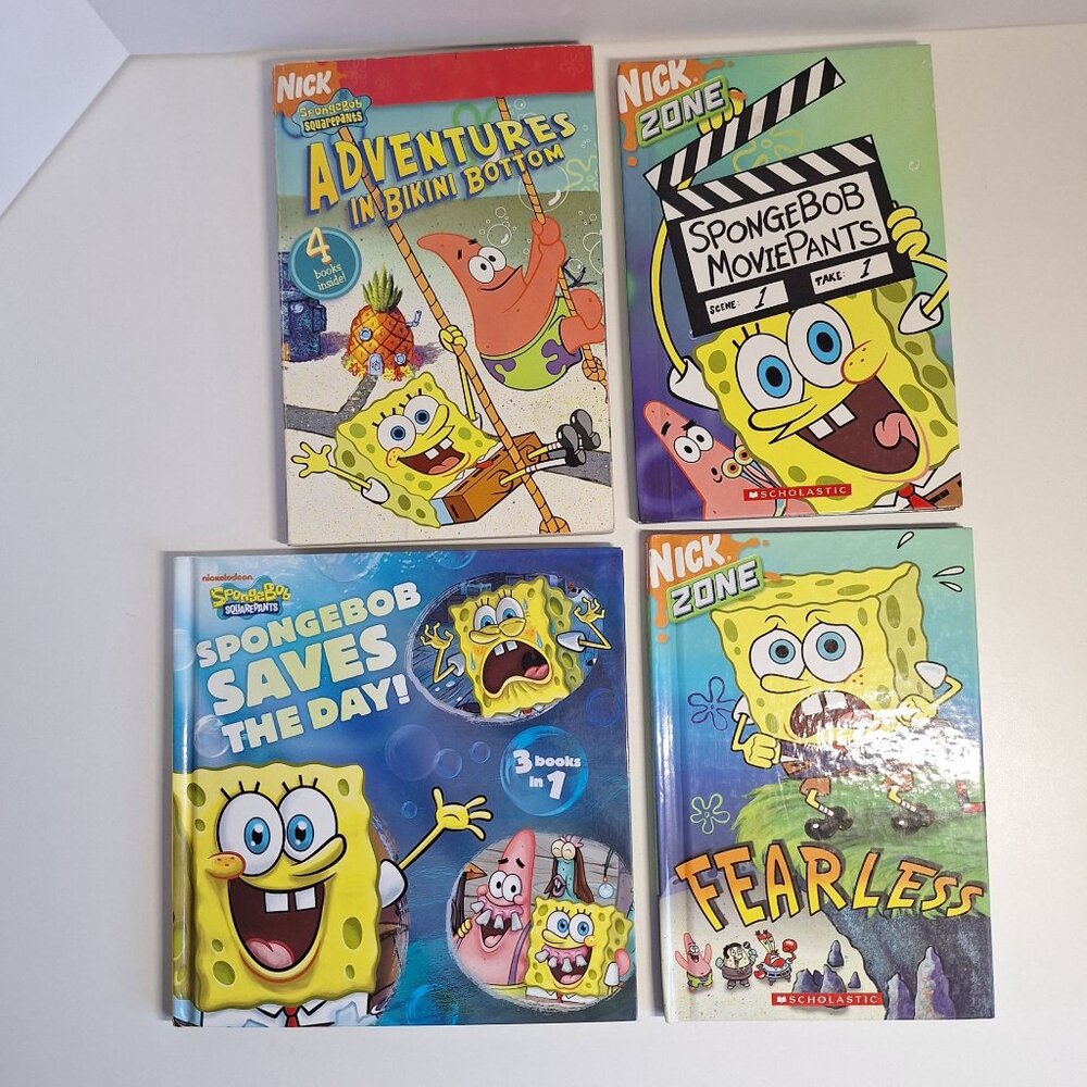 13 SpongeBob SquarePants Book Lot Nick Zone Level 2 18 Stories Reader Picture - Picture 4 of 5